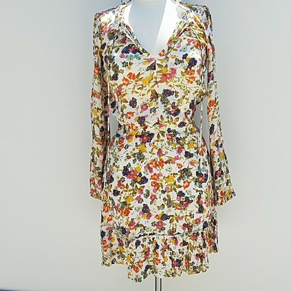🆕️ Jessica Simpson Print Cold Shoulder Dress - Picture 2 of 7